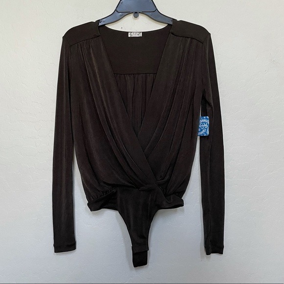 Free People Turnt Bodysuit Under The Trees Blouse XS - Picture 4 of 9